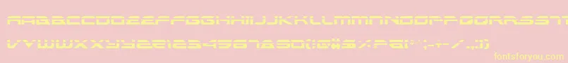 AlexisLaser Font – Yellow Fonts on Pink Background
