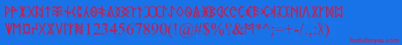 Más sobre la fuente RovasKiterjesztett fuente RovasKiterjesztett – Fuentes Rojas Sobre Fondo Azul