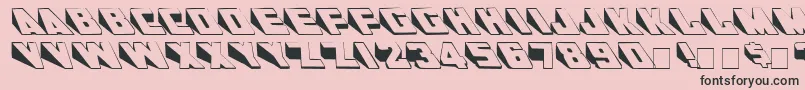 WedgieMedium Font – Black Fonts on Pink Background