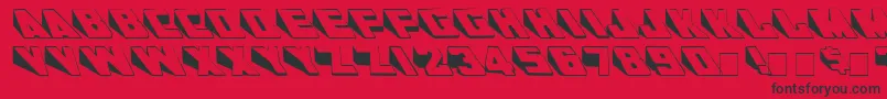 WedgieMedium Font – Black Fonts on Red Background