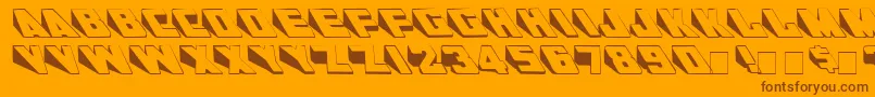 En savoir plus sur la police WedgieMedium Police WedgieMedium – polices brunes sur fond orange