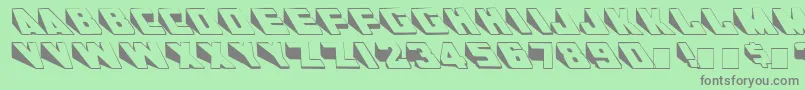 WedgieMedium Font – Gray Fonts on Green Background