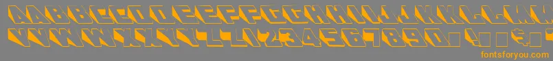 WedgieMedium Font – Orange Fonts on Gray Background