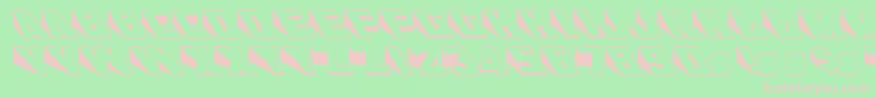WedgieMedium Font – Pink Fonts on Green Background