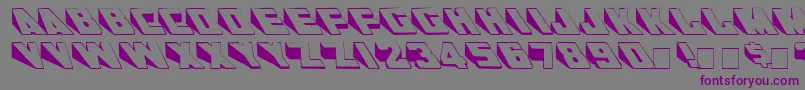 WedgieMedium Font – Purple Fonts on Gray Background