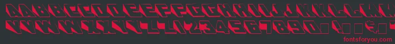 WedgieMedium Font – Red Fonts on Black Background
