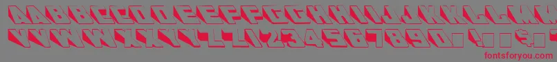 WedgieMedium Font – Red Fonts on Gray Background