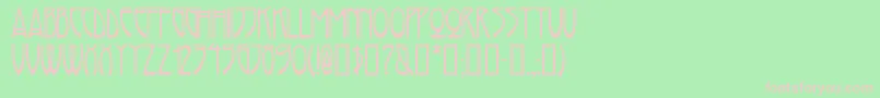 Rivanna ffy Font – Pink Fonts on Green Background