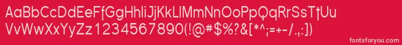Florsn09 Font – Pink Fonts on Red Background