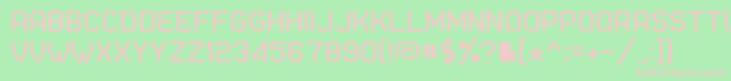 Ft74 Font – Pink Fonts on Green Background