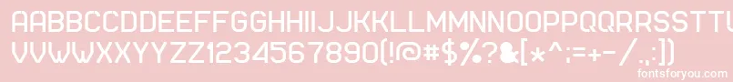 Ft74 Font – White Fonts on Pink Background