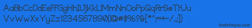 Techigm Font – Black Fonts on Blue Background