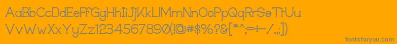 Techigm Font – Gray Fonts on Orange Background