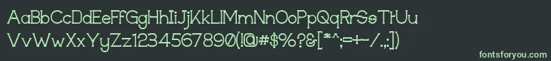 Techigm Font – Green Fonts on Black Background
