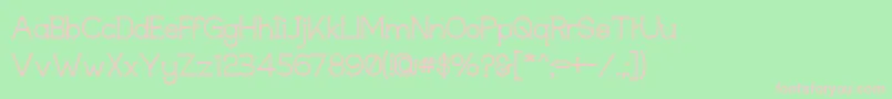 Techigm Font – Pink Fonts on Green Background