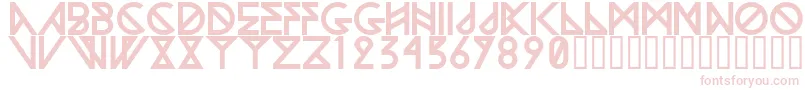 Шрифт WoodwarriorRegular – розовые шрифты
