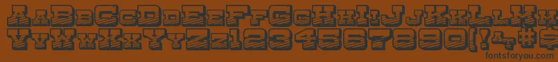 DryGoodsEmporiumSmcJl Font – Black Fonts on Brown Background