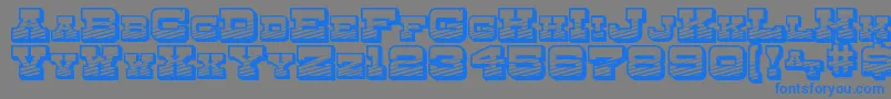 DryGoodsEmporiumSmcJl Font – Blue Fonts on Gray Background
