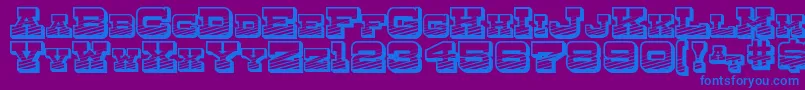 DryGoodsEmporiumSmcJl Font – Blue Fonts on Purple Background