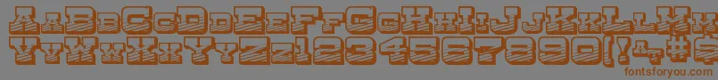 DryGoodsEmporiumSmcJl Font – Brown Fonts on Gray Background