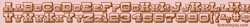 DryGoodsEmporiumSmcJl Font – Brown Fonts on Pink Background