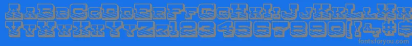 fuente DryGoodsEmporiumSmcJl – Fuentes Grises Sobre Fondo Azul