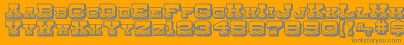 DryGoodsEmporiumSmcJl Font – Gray Fonts on Orange Background