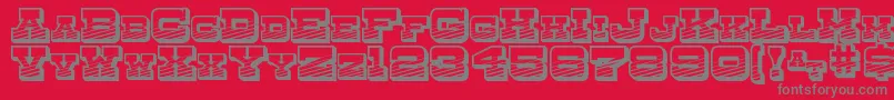 Police DryGoodsEmporiumSmcJl – polices grises sur fond rouge
