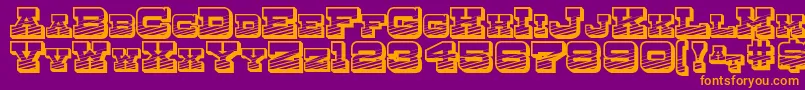 DryGoodsEmporiumSmcJl Font – Orange Fonts on Purple Background