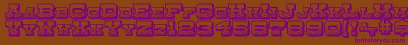 DryGoodsEmporiumSmcJl Font – Purple Fonts on Brown Background
