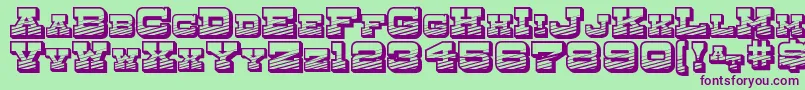 DryGoodsEmporiumSmcJl-Schriftart – Violette Schriften auf grünem Hintergrund