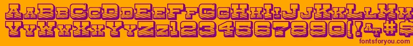 Police DryGoodsEmporiumSmcJl – polices violettes sur fond orange