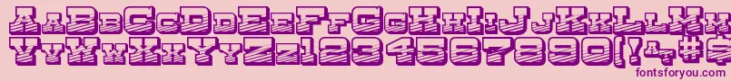 DryGoodsEmporiumSmcJl-fontti – violetit fontit vaaleanpunaisella taustalla