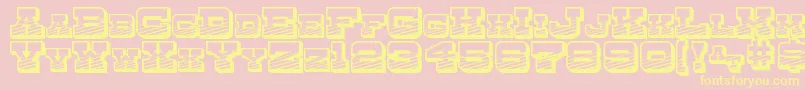 DryGoodsEmporiumSmcJl Font – Yellow Fonts on Pink Background