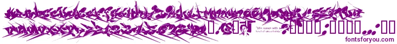 Chasezenjackulator-fontti – violetit fontit
