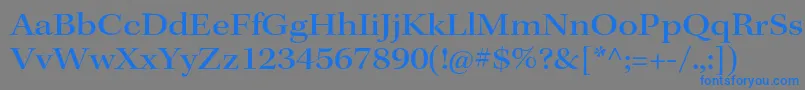 KeplerstdMediumextsubh Font – Blue Fonts on Gray Background