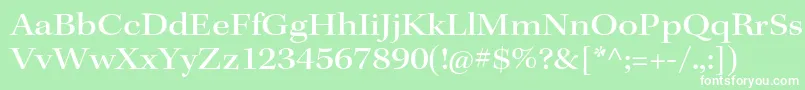 KeplerstdMediumextsubh Font – White Fonts on Green Background