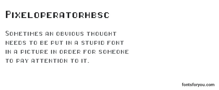 Review of the Pixeloperatorhbsc Font