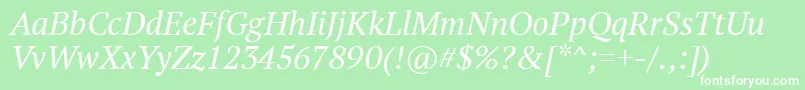 Ptf56f Font – White Fonts on Green Background