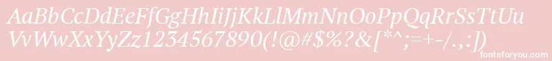 Ptf56f Font – White Fonts on Pink Background