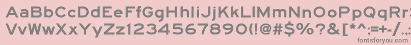 Roadgeek2005SeriesF Font – Gray Fonts on Pink Background