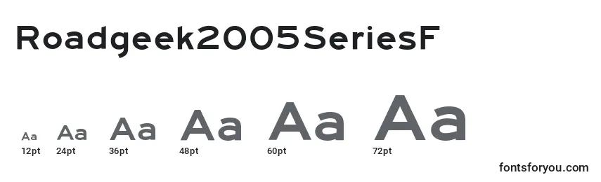 Размеры шрифта Roadgeek2005SeriesF