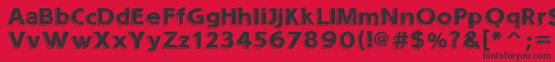 SoundsEroded Font – Black Fonts on Red Background