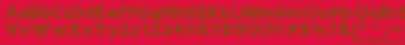 Шрифт SoundsEroded – коричневые шрифты на красном фоне