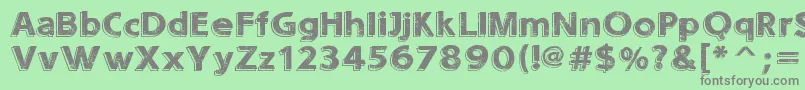 SoundsEroded Font – Gray Fonts on Green Background