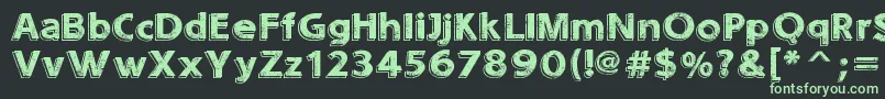 SoundsEroded Font – Green Fonts on Black Background
