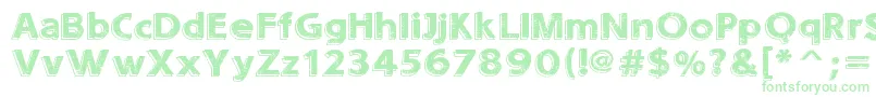 SoundsEroded Font – Green Fonts on White Background