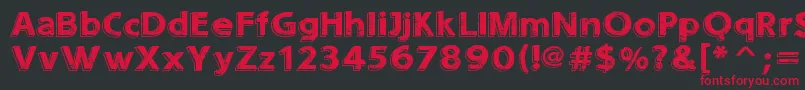SoundsEroded Font – Red Fonts on Black Background