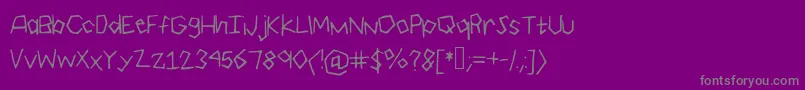 Geo Font – Gray Fonts on Purple Background