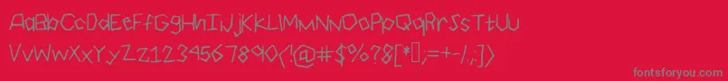 Шрифт Geo – серые шрифты на красном фоне